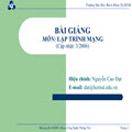 Bài giảng lập trình mạng